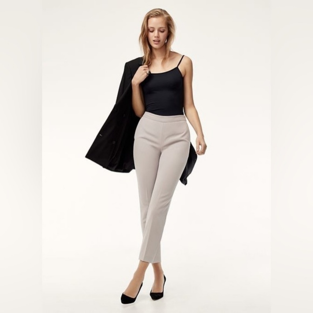 Aritzia Babaton Bradford Trousers Pant Gray Size 8. - Picture 3 of 13